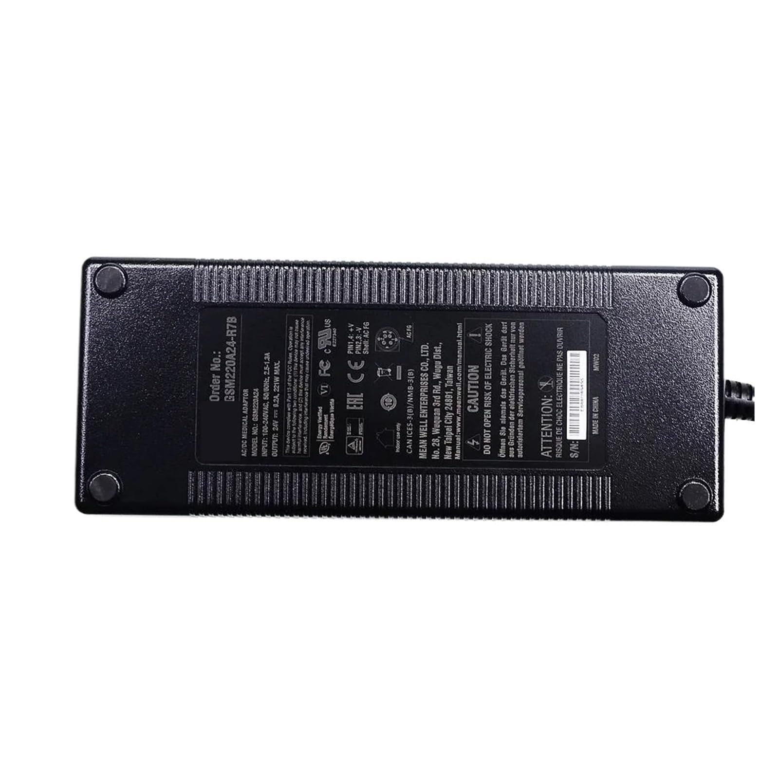 Adaptateur CA-CC 220W GSM220A anti-surchauffe tension stable