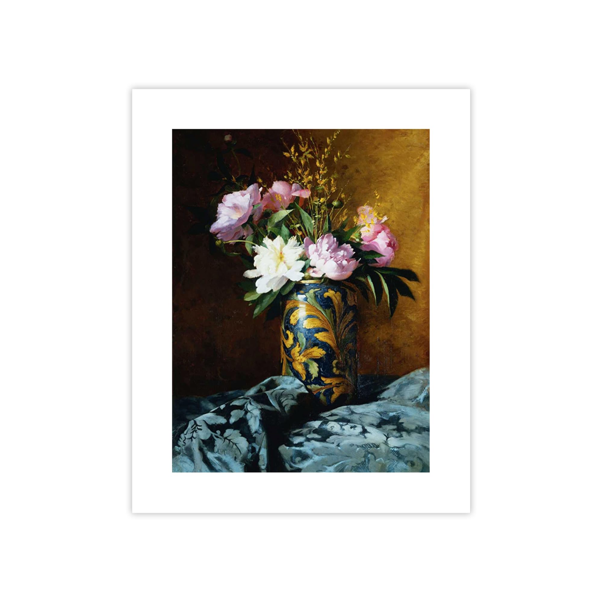 Poster Carlo Grossi Peonies pour illuminer votre salon avec une deco florale elegante