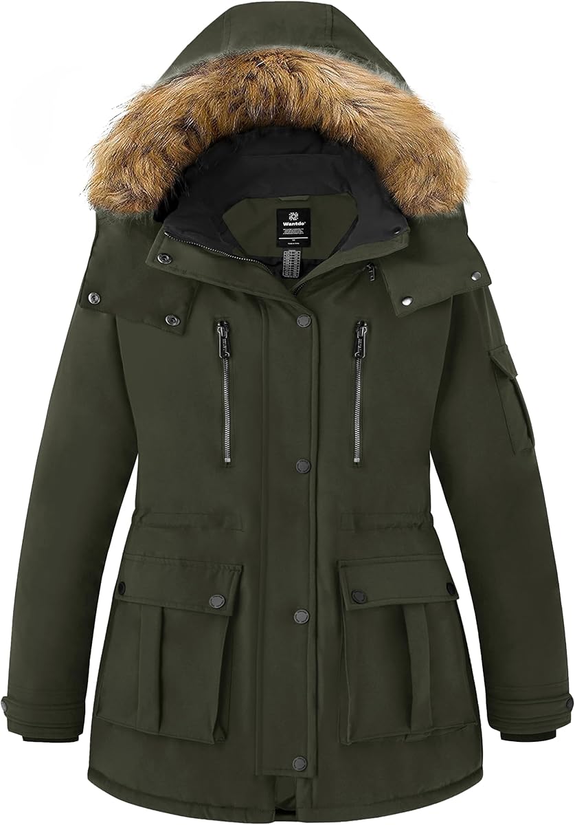 Plus Size Winter Coats for Women Parka Warm Winter Jacket with Hood