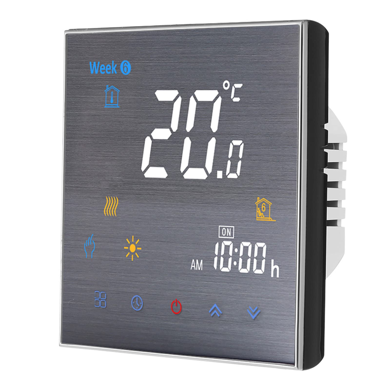 BTH-3000L-GALW WiFi Smart Thermostat for Water Heating Digital Temrature Controller Large LCD Display Touch Button Voice Control Compatible with Amazon Ec/Google me/Tmall Genie/IFTTT 5A AC