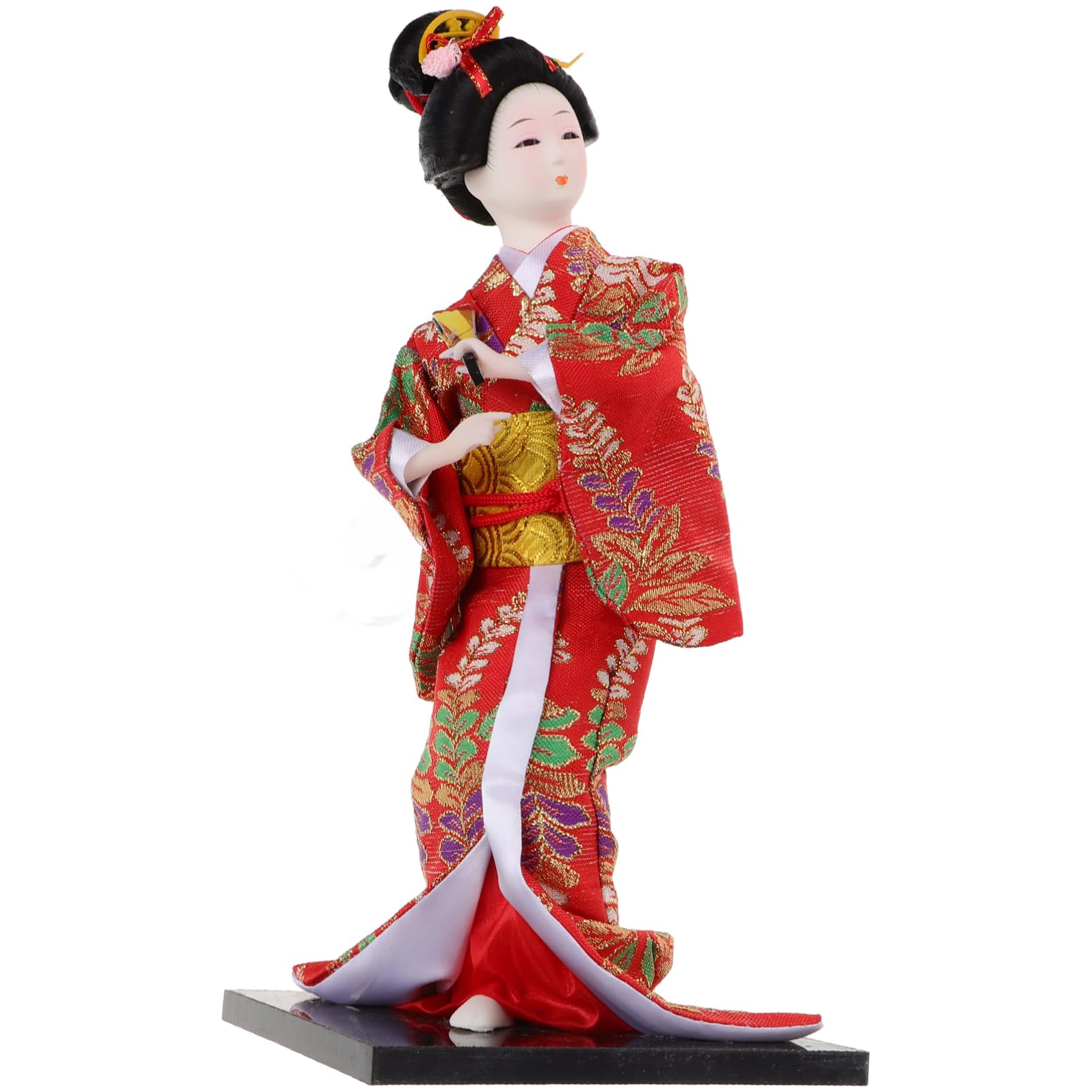 Vaguelly Figurita de Muñeca de Kimono Japonés para Decoración de Escritorio Adorable Estatua de Geisha con Vestido Japonesa para Hogar Decoración y