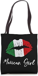 Mexican Girl - Mexico Pride Latina Girl Lips Tote Bag