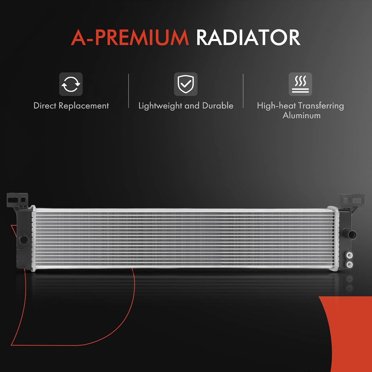 A-Premium Engine Coolant Radiator Assembly Compatible with Toyota Highlander 2020-2021, Sienna 2021-2023, 2.5L