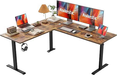 Agilestic L Shaped Standing Desk 63 x 55 inch Adjustable