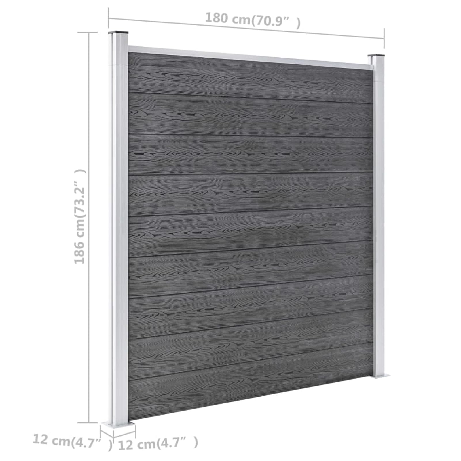 Valla de jardín WPC 872 x 186 cm, tela gris, valla de alambre de gallina, alambre soldado para jaula de pájaros, alambre de malla de conejo, valla de serpiente, malla de aves de corral, malla de jaula