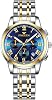 Women's Watches Men's Watches Stainless Steel Calendar: 3ATM Waterproof Three Eyes Multifunction Analogue Quartz Wrist Watch with Luminous Hands Stainless Steel Bracelet Watch Gifts for