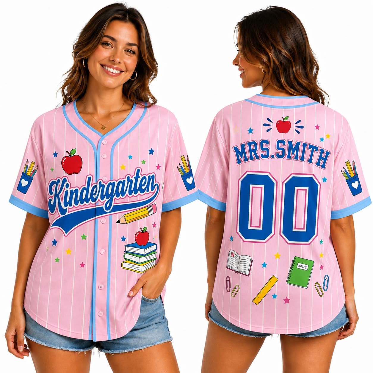 Teacher Jersey Personalized Teacher Shirts Back to School Outfits