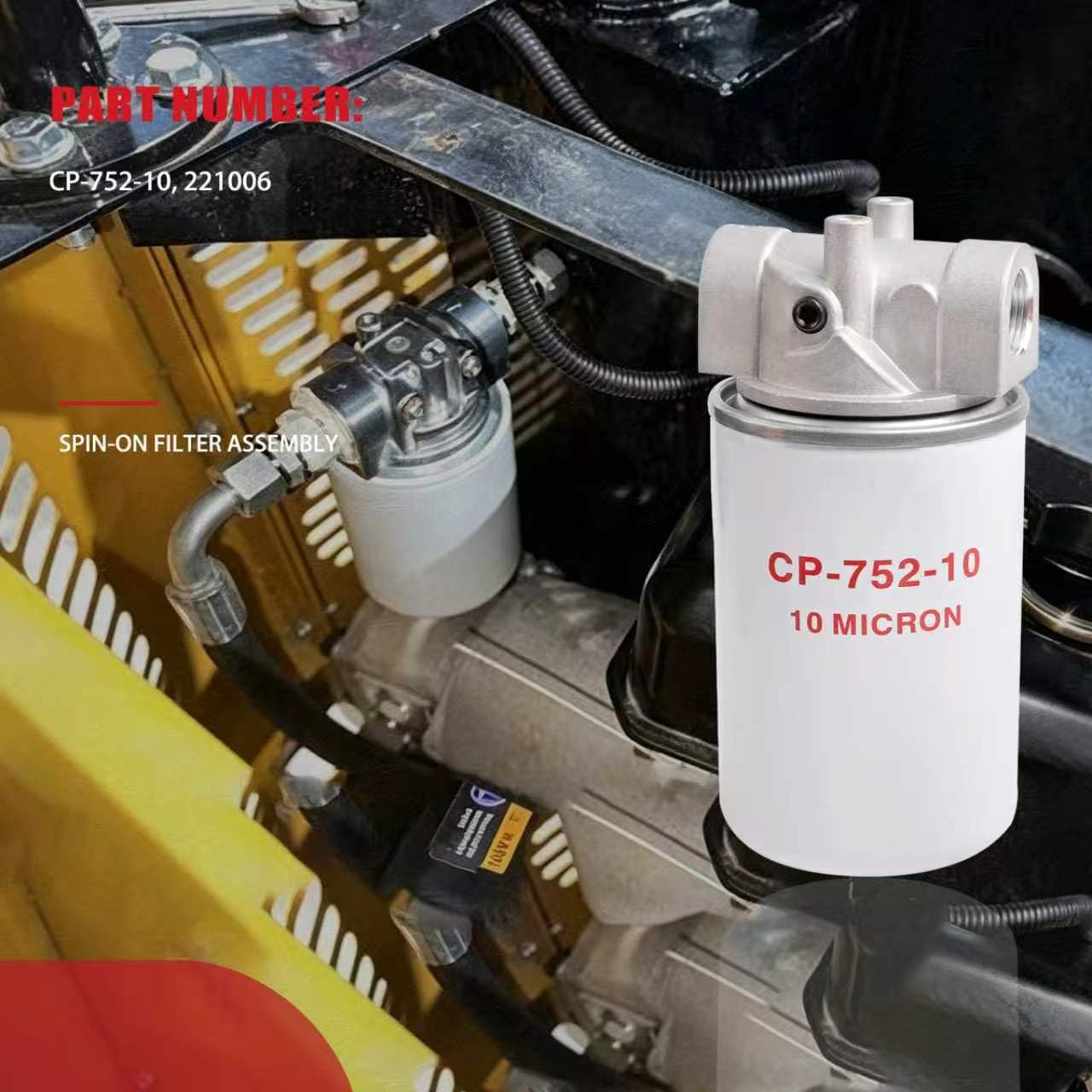 200 PSI Max Pressure, Filter Housing, 221006, 120-818, Spin-On Filter — Amazon image 6