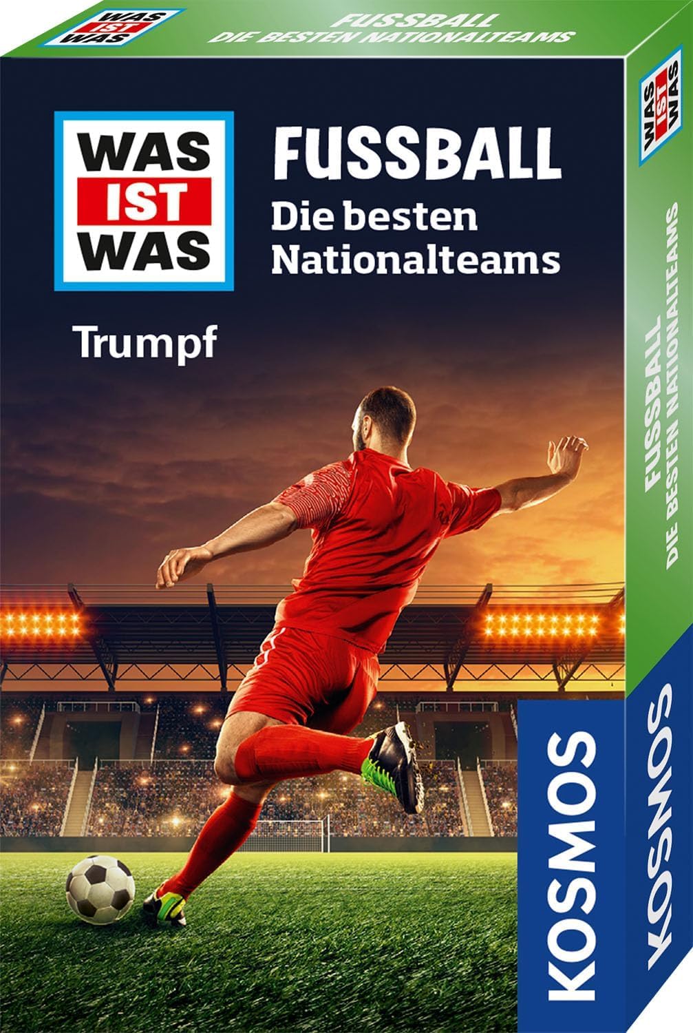 KOSMOS 741907 was IST was Trumpf Fußball Nationalteam, Fußball Quartett für Kinder ab 8 Jahren, Trumpf Kartenspiel, Fußball Spiel perfekt als kleines Geschenk oder Mitgebsel