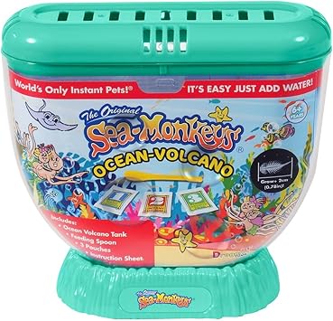Sea-Monkeys Ocean Volcano - Worlds Only Instant Pets - Assorted Colors - Ages 6+ Pack of 1