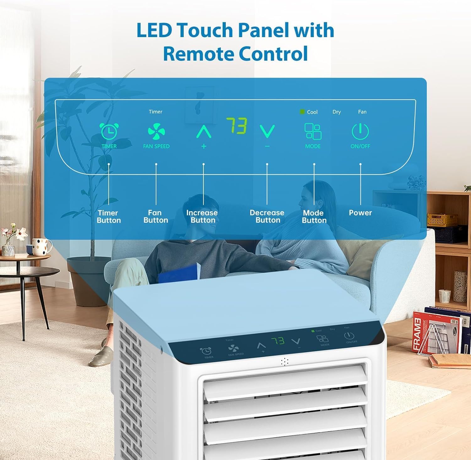 Amazon | GarveeHome 8000BTU ポータブルエアコン 最大350平方フィート 