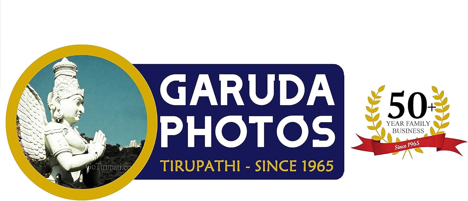 Garuda Photos : God Sri Satyanarayana Swamy Puja Photo Frame (Satyanarayan Swamy) (10X13 Inches, Brown) , Wood,Wall Mount