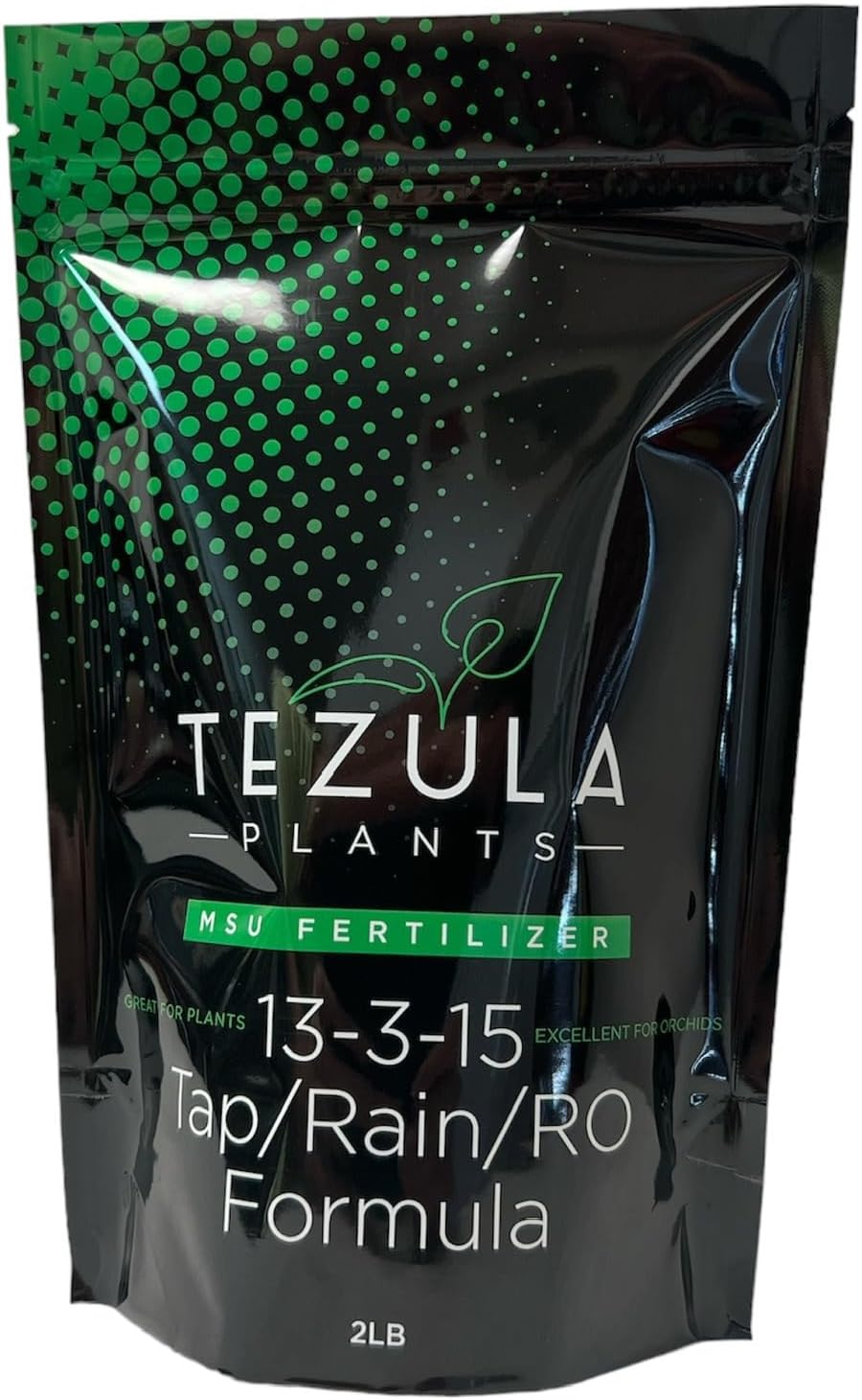 MSU Orchid Fertilizer 13-3-15 (Greencare) Reverse Osmosis, Rain, Tap Water Formula. 2 Pounds, Scoop & Guide Included