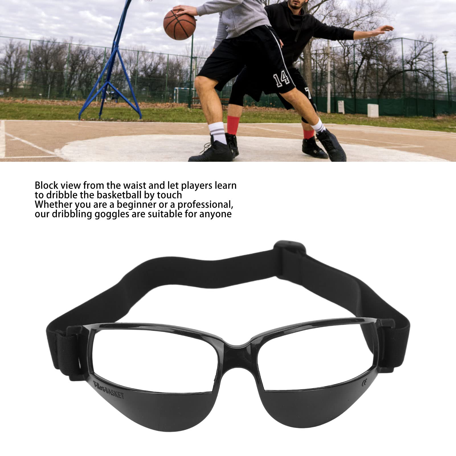 Lunettes de Basket-Ball Noires Protège-Yeux Sport Dribble Réglables Anti-Chocs pour Entraînement et Jeu - 5