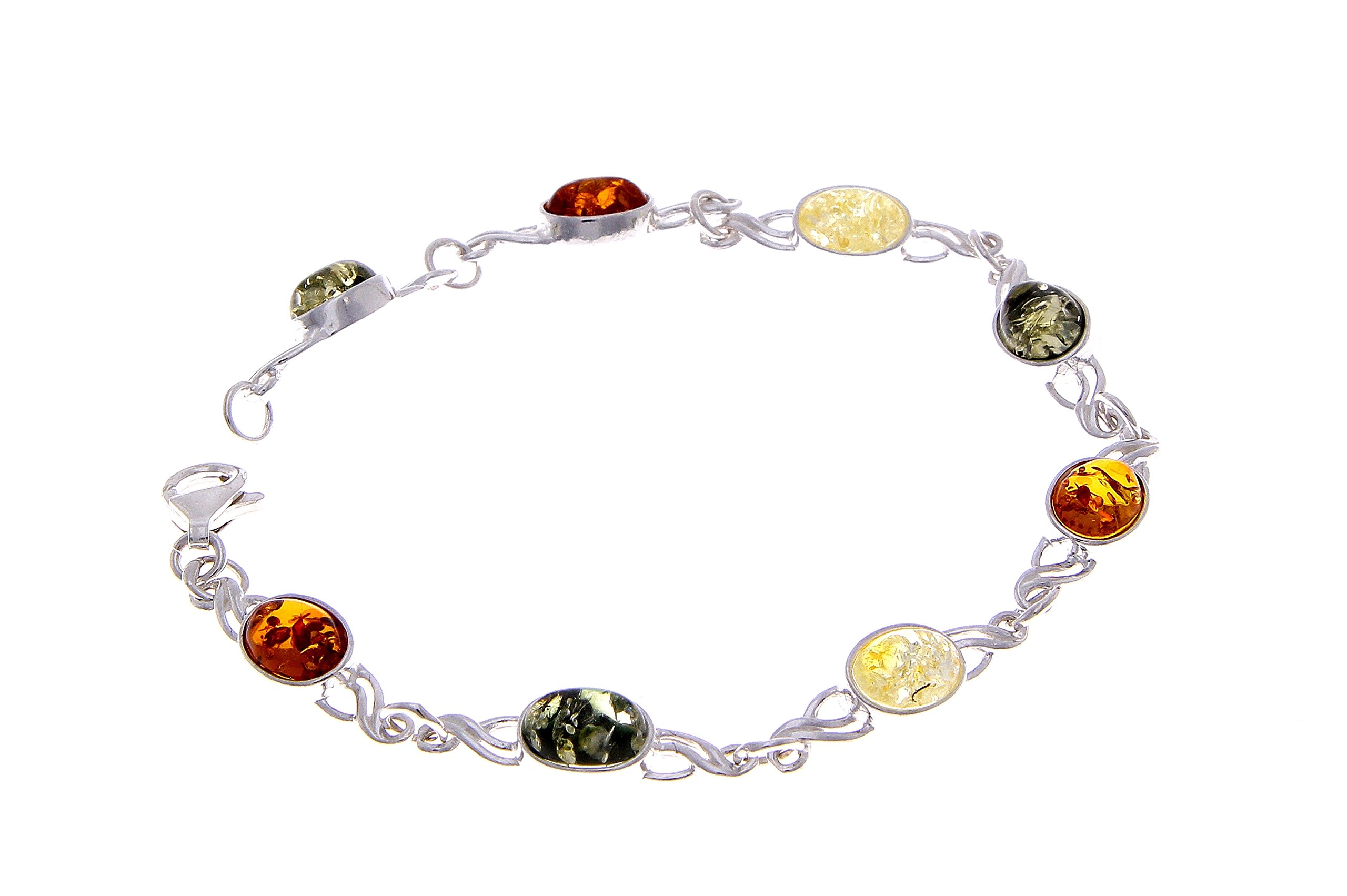 SilverAmber Damen - 925 Silber Armband mit Bernstein - 3178M