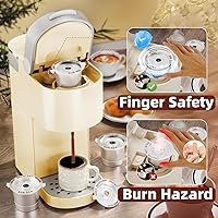 Vista 4 de 1 paquete de cápsulas de café reutilizables K Cups para Keurig 1.0: cápsulas de café reutilizables de acero inoxidable para cápsulas de café Keurig