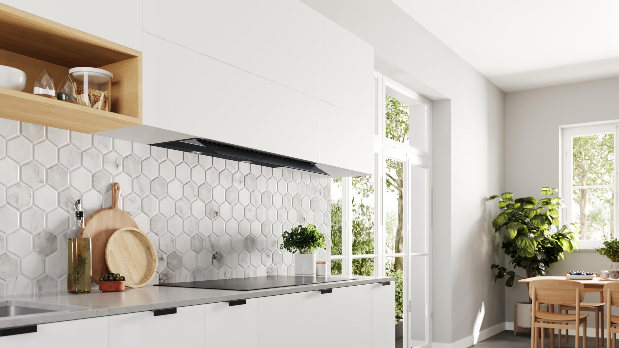 Balay - Campana decorativa integrable, 90 cm de ancho, Extra Silencio, Negro mate, 3BD897GM