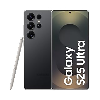 Samsung Galaxy S25 Ultra 5G AI Smartphone (Titanium Black, 12GB RAM, 256GB Storage), 200MP Camera, 5000mAh Ultra Long Battery, QHD+ Dynamic AMOLED 2X, Galaxy AI, Knox Security, S Pen Included