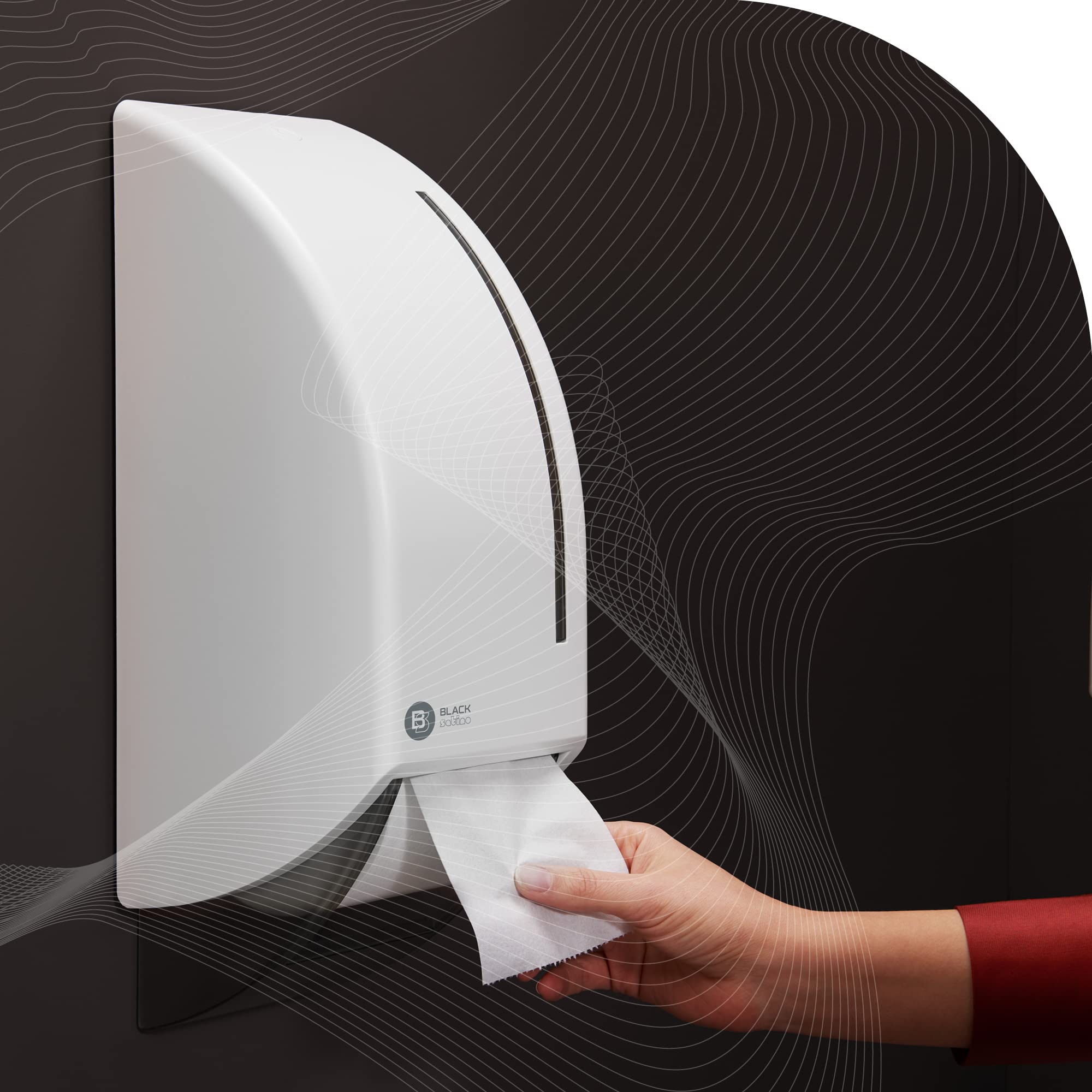 BlackSatino Toilettenpapier Großrollen GreenGrow I 2-lagig I 24 Rollen mit je 70m Länge I passend für ST10-Spender I umweltschonend I nachhaltig I Miscanthus-Recycling-Mix