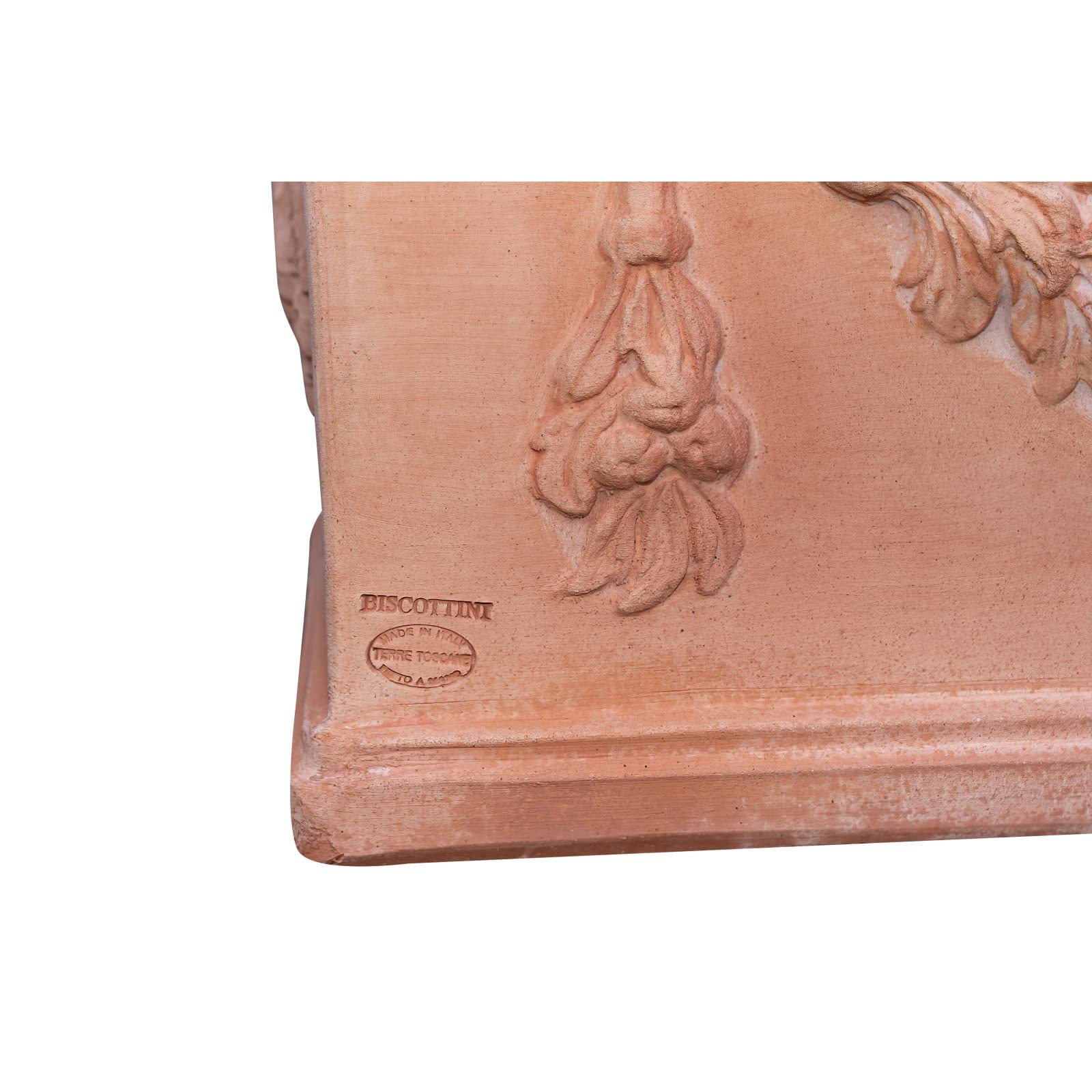 Biscottini Fioriera da esterno 80x36x37 cm | Vaso terracotta Made in Italy | Fioriere da esterno grandi artigianali
