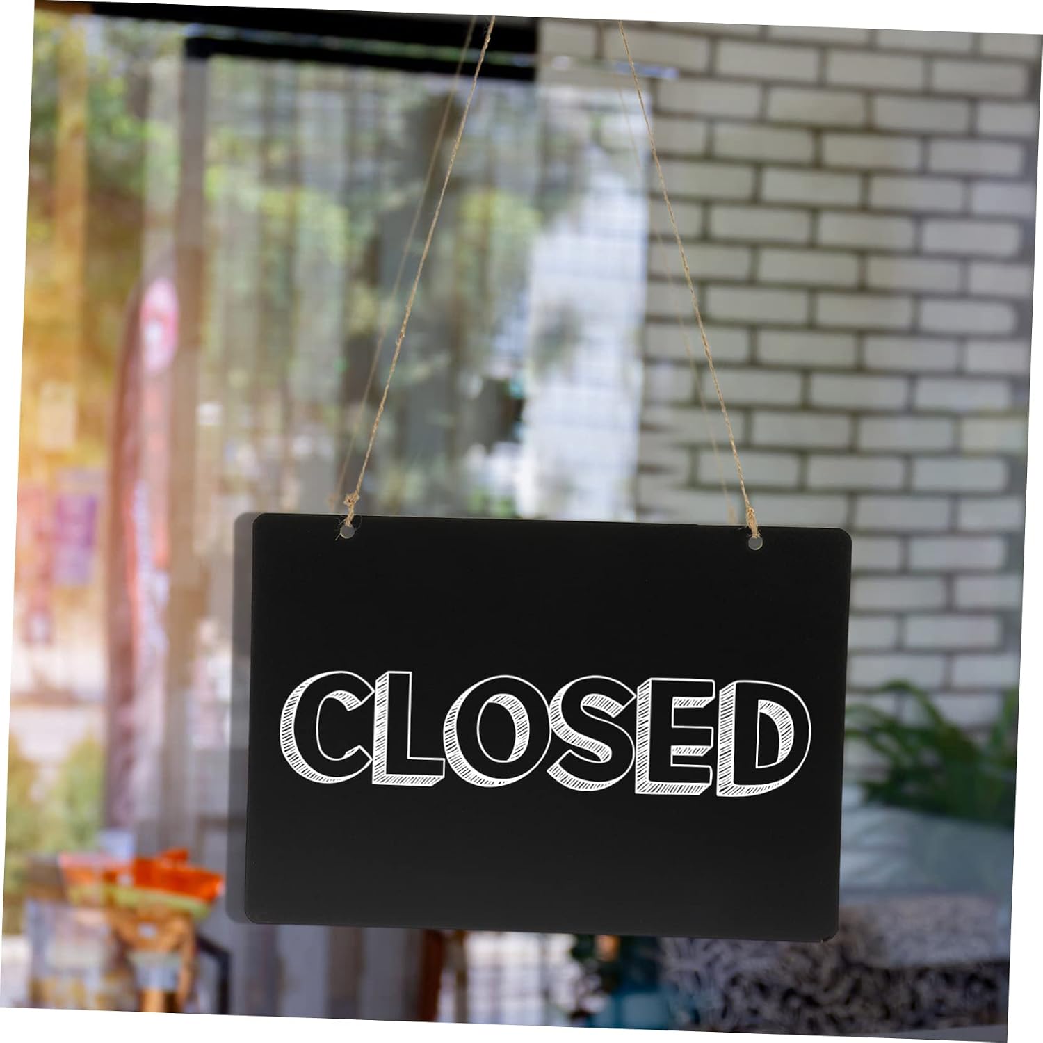 Double Sided Message Board Pendant Wall Door Hanging Chalkboard