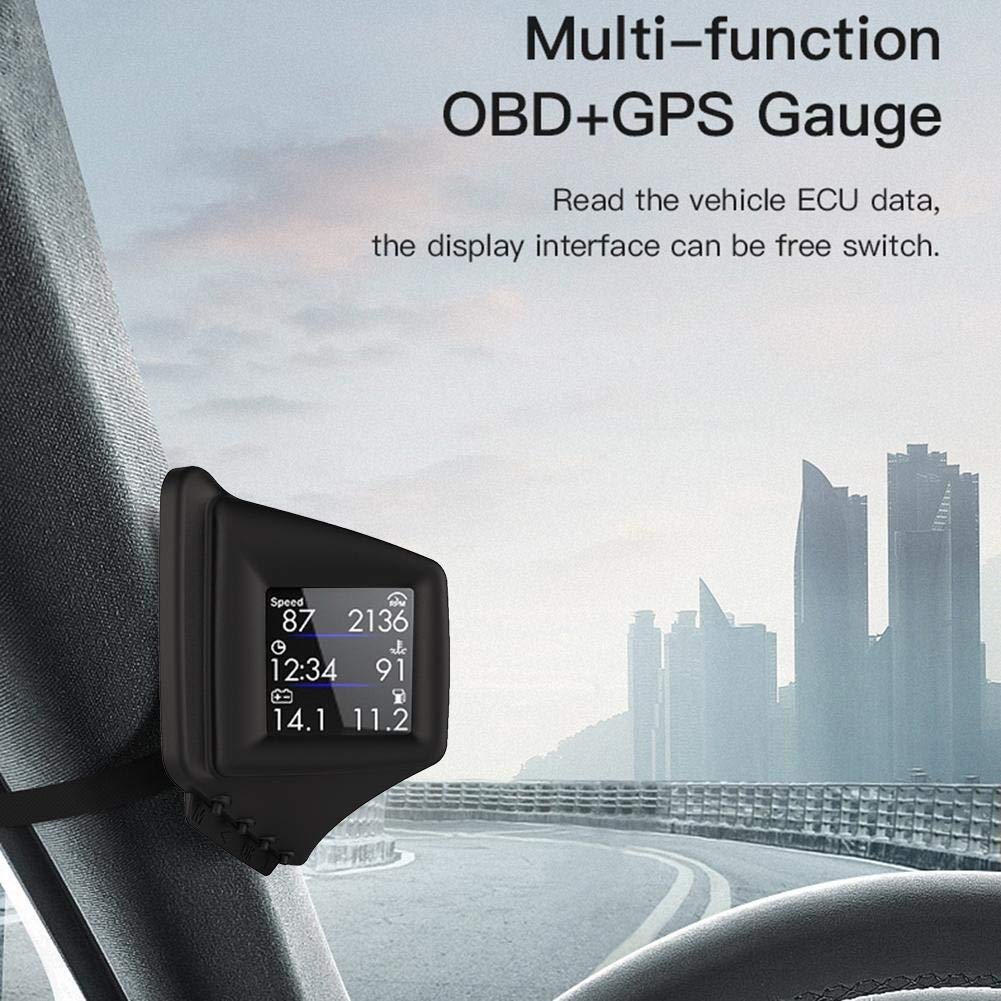 Head Up Display Auto Hud OBD Dual System HUD wyświetlacz samochodowy head-up cyfrowy licznik prędkościomierza Overteed Alarm Car Speed Projector