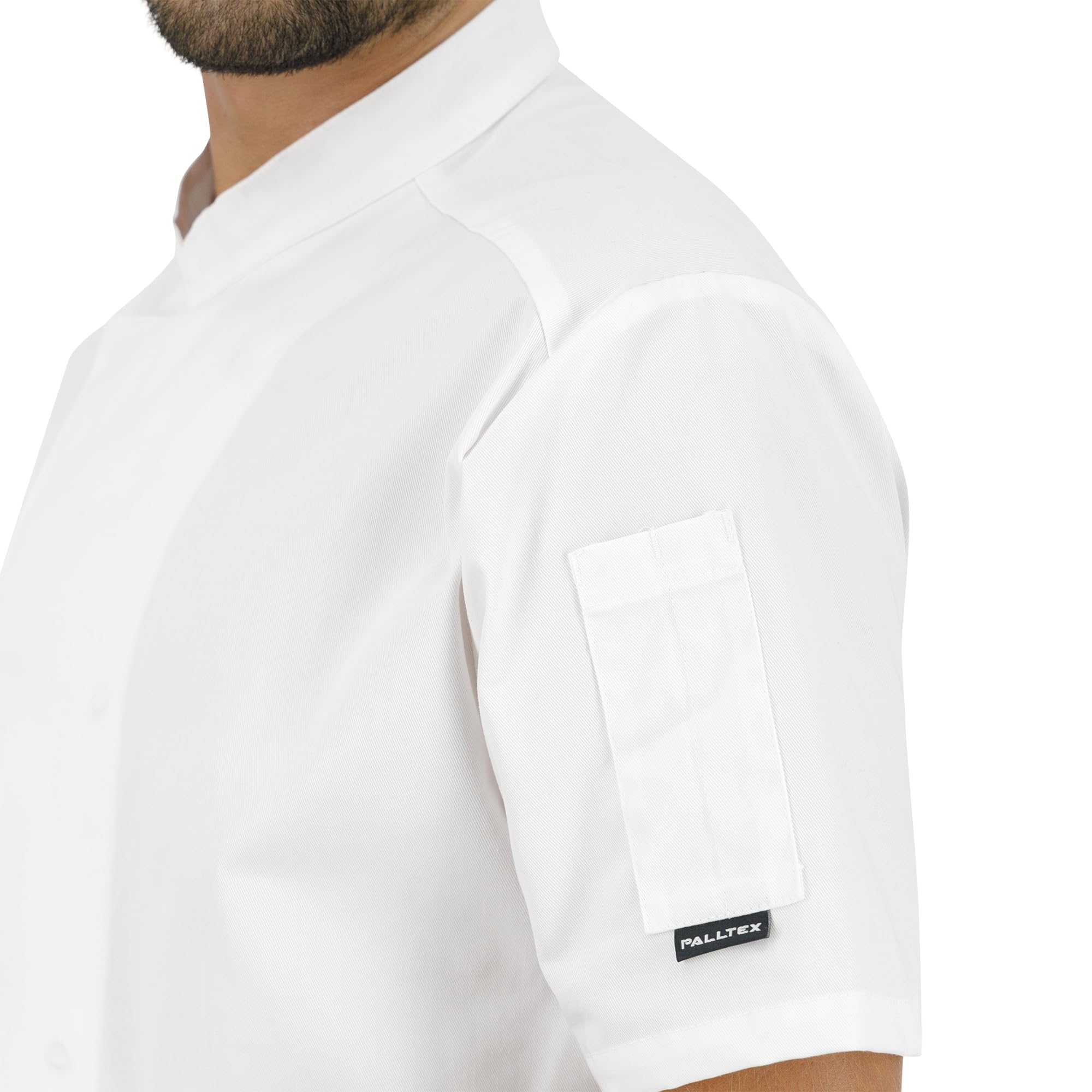PALLTEX NORI SS Veste De Cuisine Unisexe pour Homme et Femme | Vêtement De Chef Professionnel | Uniforme À Manches Courtes