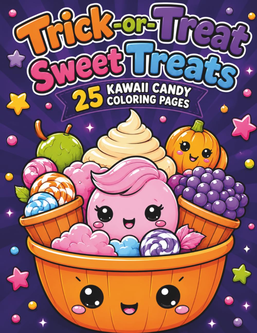 Trick-or-Treat Sweet Treats Halloween Coloring Book