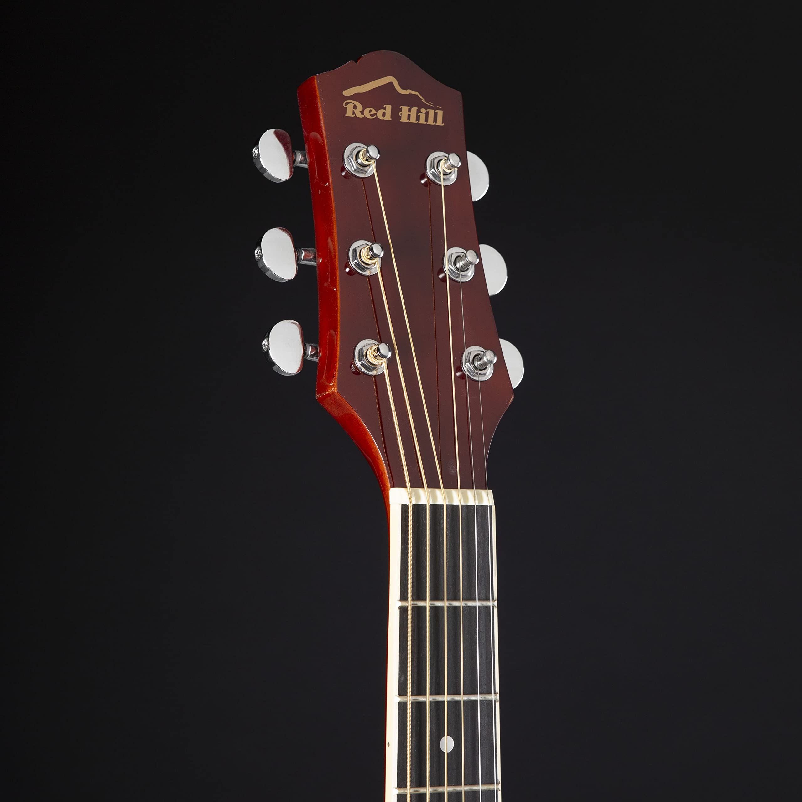 Red Hill D-1 NT Natural Westerngitarre, Dreadnought, Linde Decke, X-Bracing, Mahagoni Hals, Composite Griffbrett, Graph Tech NuBone Sattel, Hochglanz Finish, Chrom Hardware, Natur Farbe