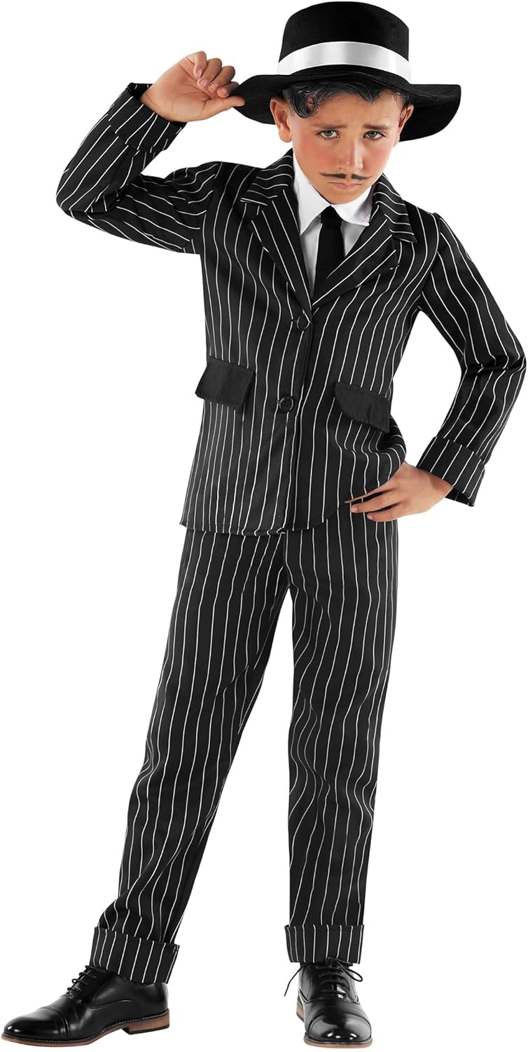 fun shack Kids Gangster Costume, Boys Gangster Costume kids