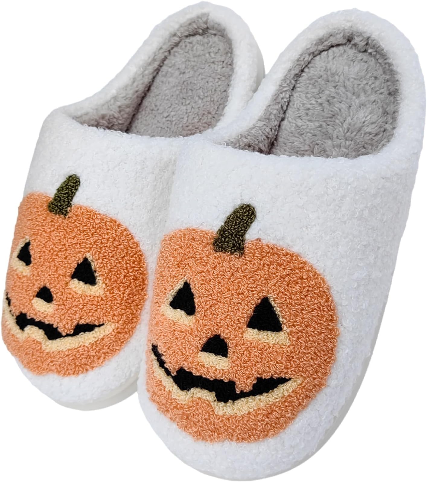 HIPINISSWomens Mens Slippers Retro Memory Foam Cute Cartoon Plush Fluffy Warm Fur Lined slippers Indoor House Home Winter Shoes