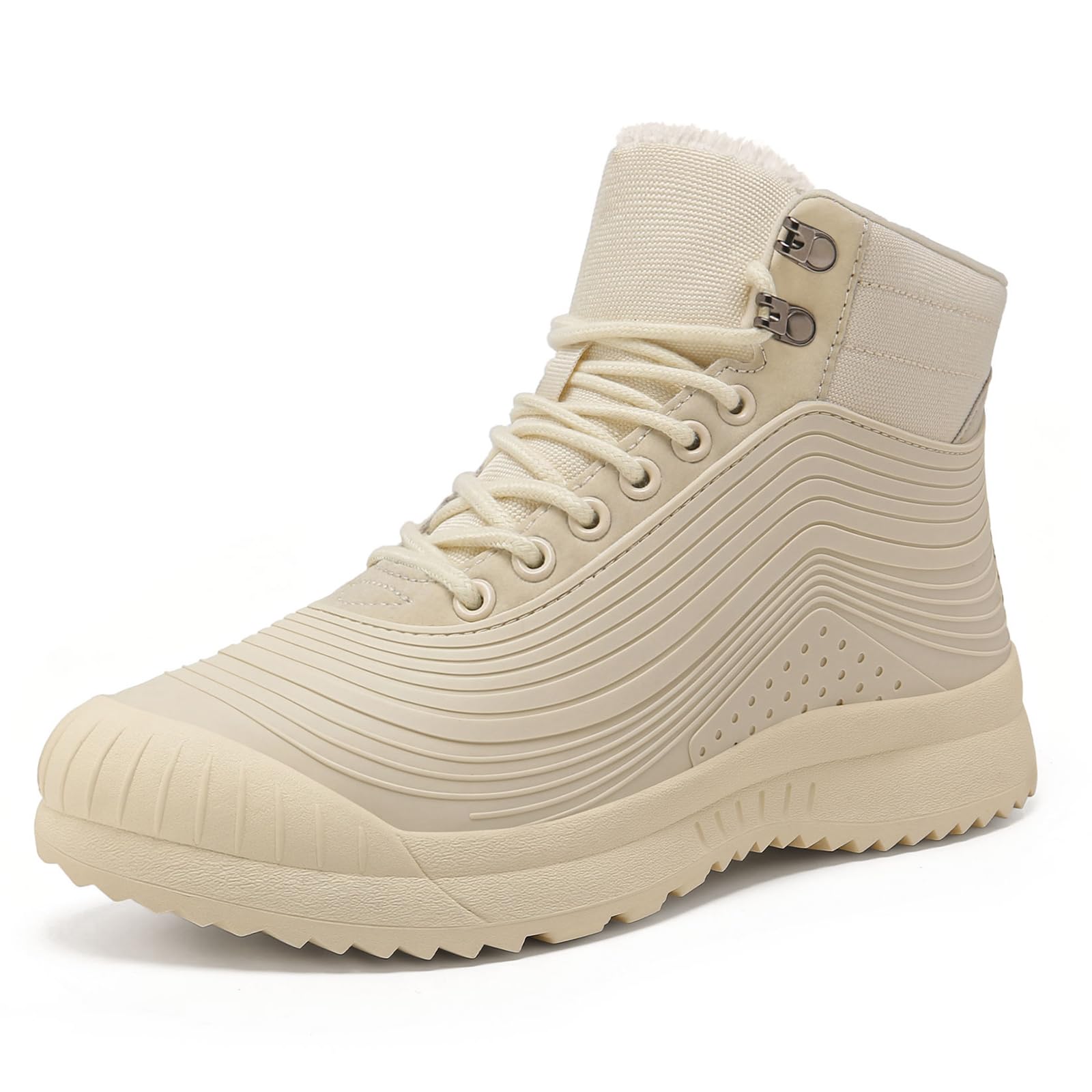 ulogu Snow Boots for Men Women丨Insulated Waterproof Fur Lined Booties丨Non Slip Lightweight Winter Shoes