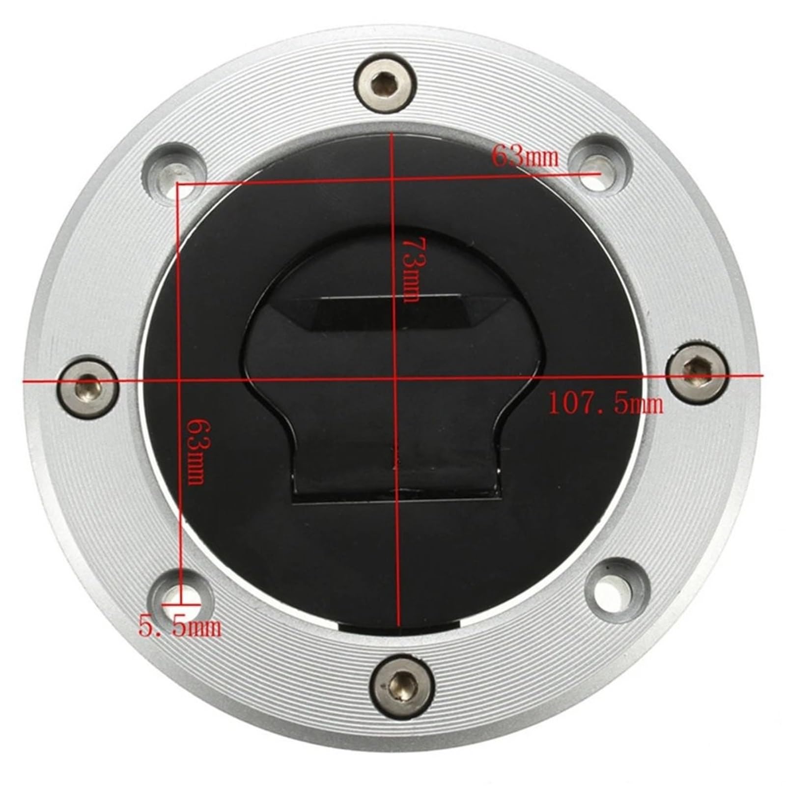 Tappo Carburante Adatto per Suzuki GSXR 600, 700, GSXR1000, Katana 600, GSX-600F, RF-400 GK78A Coperchio del tappo del serbatoio del carburante con chiusura Tappo serbatoio