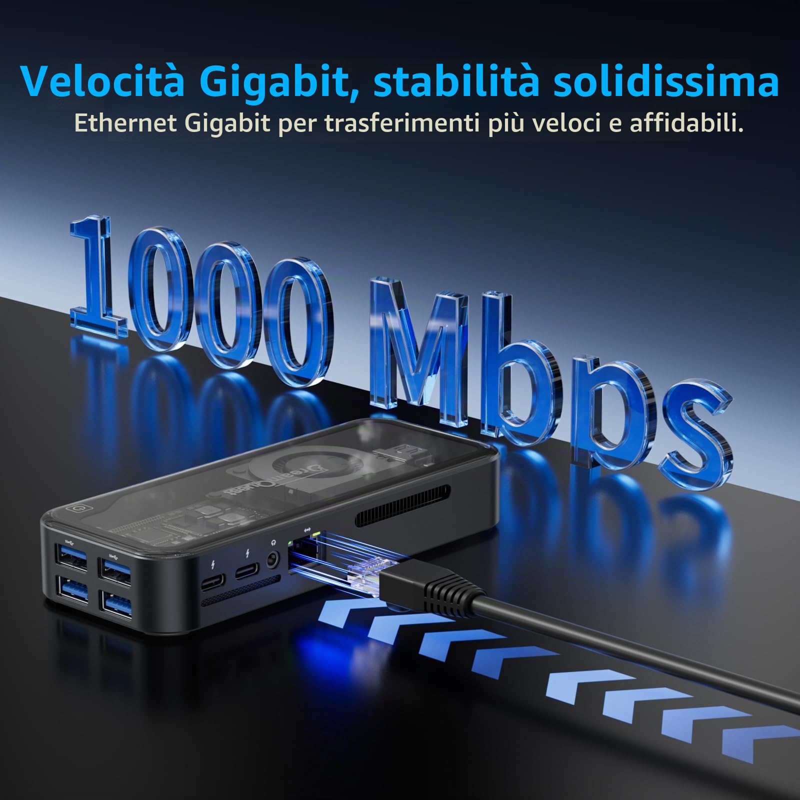 DreamQuest Mini PC Stick 12 GB DDR5 1TB M.2 SSD Intel N95 (fino a 3,4 GHz) Mini computer con Linux preinstallato, 2 HDMI, 2 X USB-C, WiFi 6, BT 5.3, per uso domestico/ufficio/commerciale