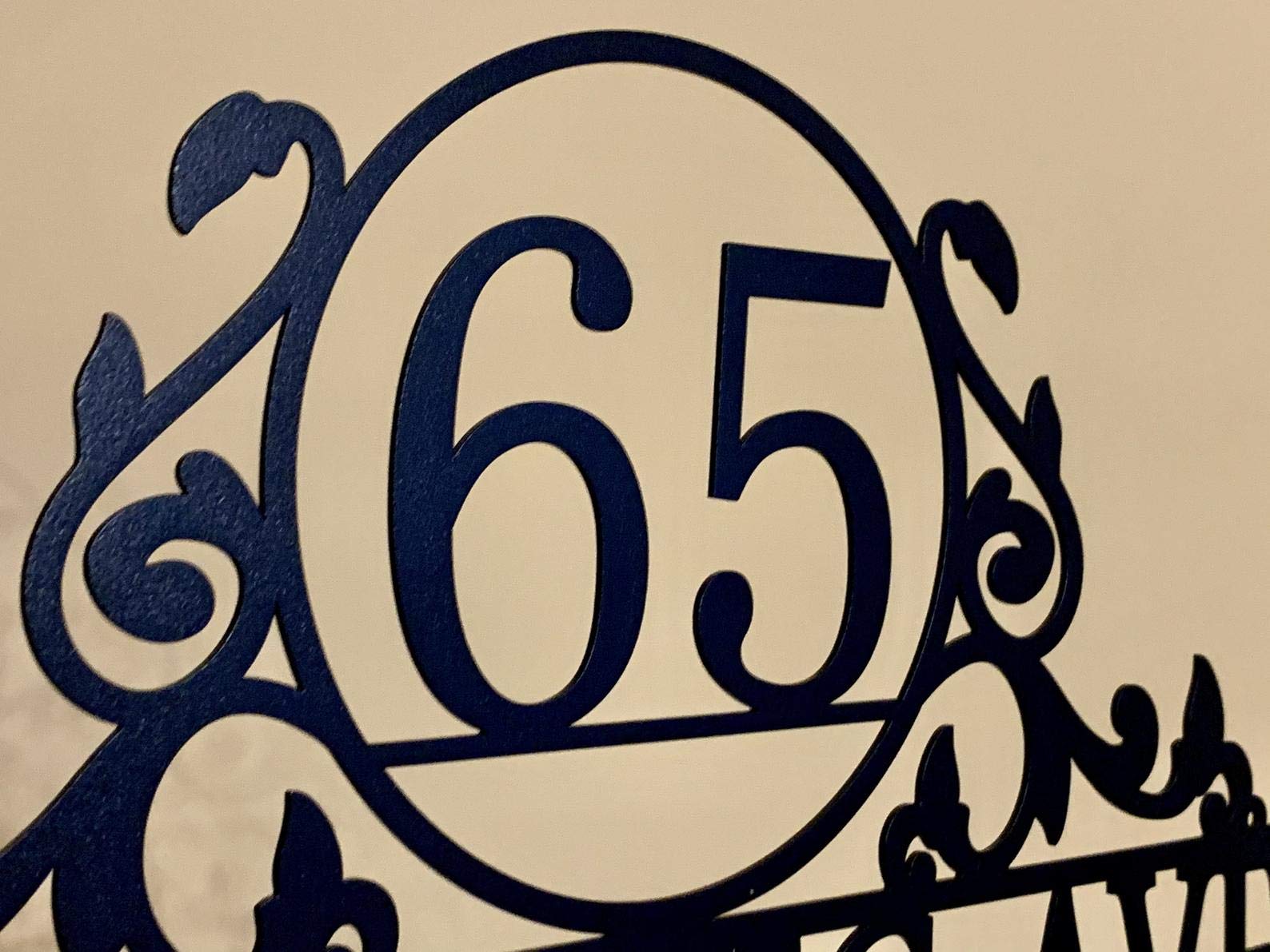 Plaque d'Adresse de Maison en Métal Personnalisé Moderne Signes de Numéro de Porte Nom de Rue Extérieur Plaques Nominatives Chiffres Panneau de Signalisation Rue Port Enseigne de Bureau Domicile Hôtel