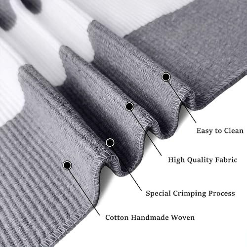 Miniatura 293 de IOHOUZE - Tapete a cuadros estilo búfalo de 5 x 8 pies para interiores y exteriores, lavable, para sala, tapete de bienvenida primavera-verano