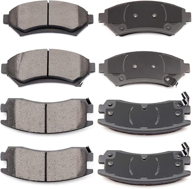 Brake Pads, ECCPP Front Rear Ceramic Brake Kits fit for