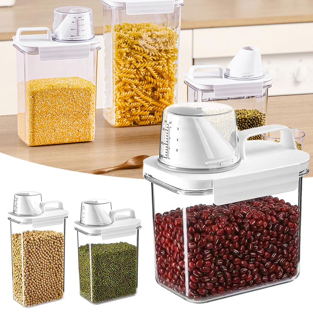 Contenitore Cereali 2L Ermetico - Per Crocchette Cane/Gatto, Farina, Snack - Foto 8