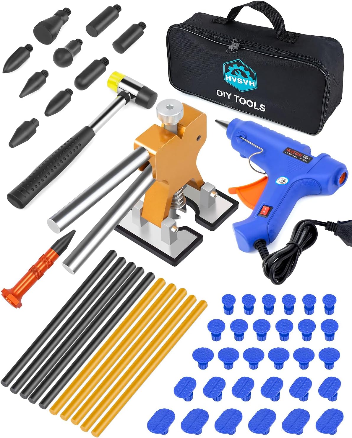 59pcs Dent Removal Kit for Cars,Paintless Dent Repair Tools