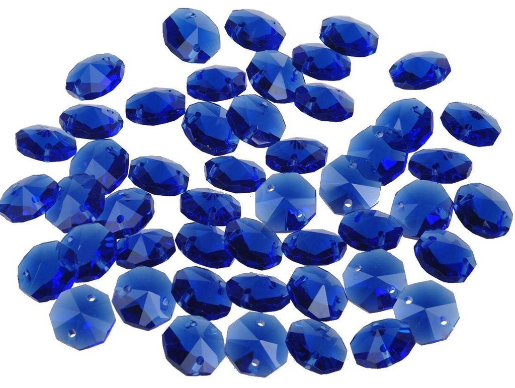 Sol se aferran® perlas de cristal 14 mm octogonal, 100 unidades