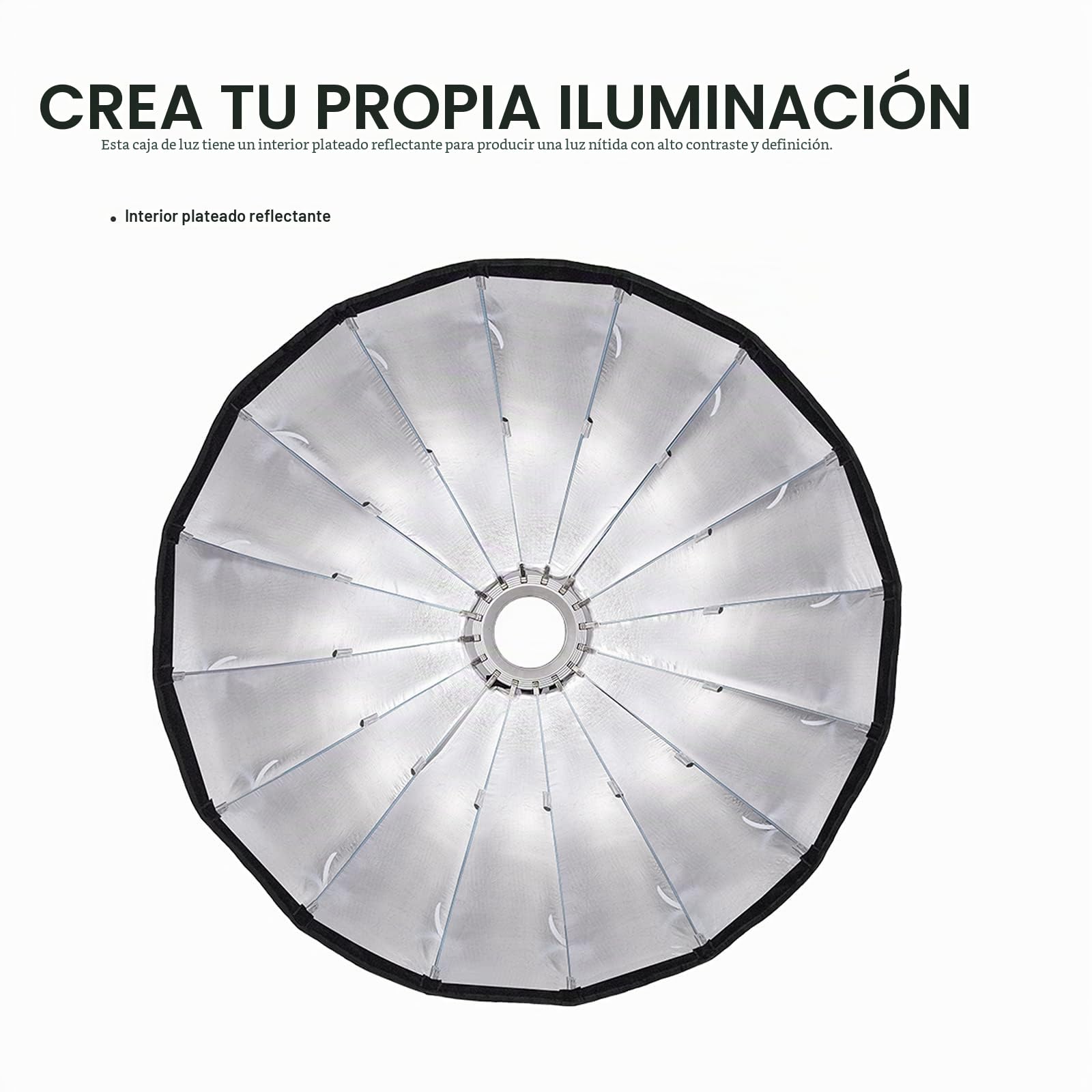 Godox QR-P90 Softbox Profundo parabólico de liberación rápida de 90 cm para MS200-V MS300-V SK400II-V DP400III-V DP600III-V SL60W SL60IID SL60IIBi SL100D SL100Bi (90CM)