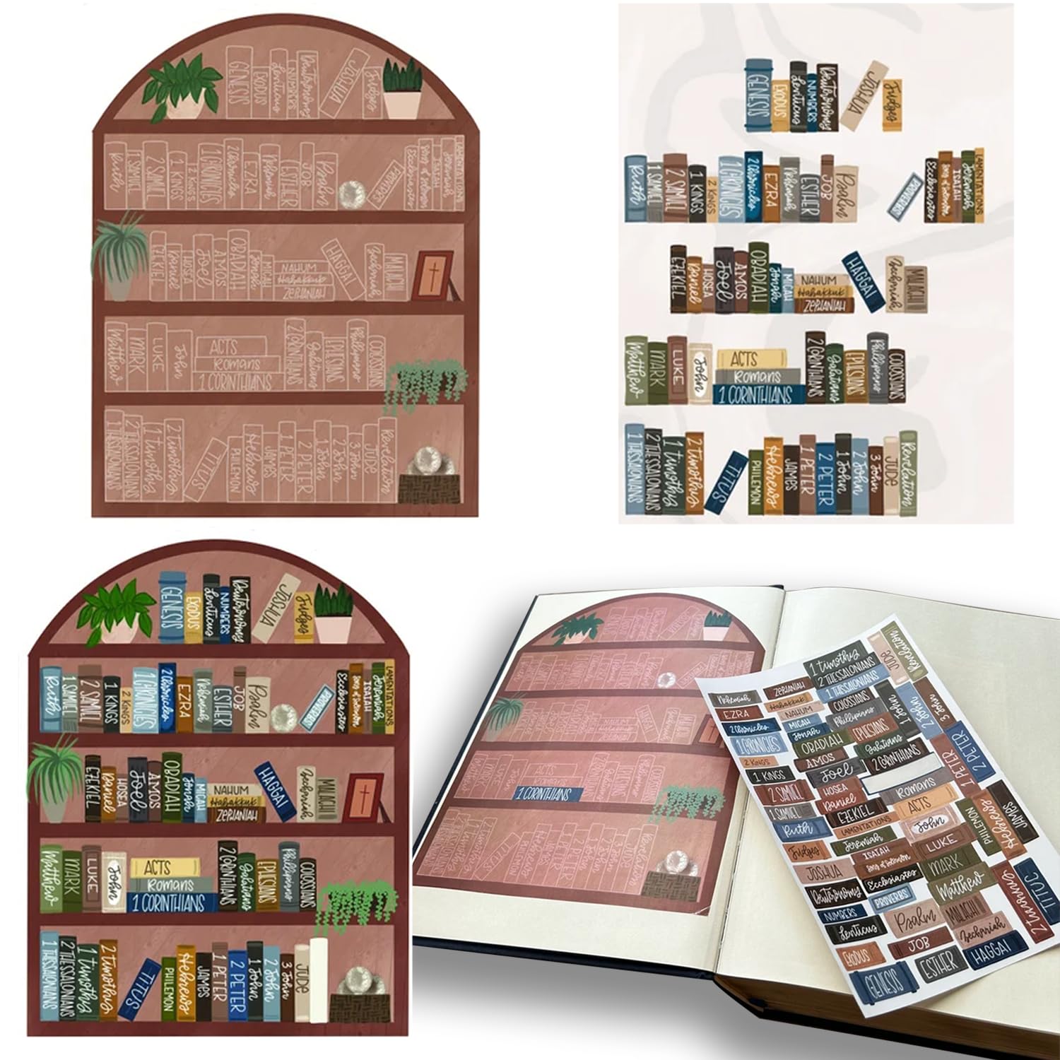 Bible Reading Tracker Bible Labels Bible Study Stickers Bible Study Supplies Unique Gifts for Bible Readers Beginning The Journey of Deeper Reading in