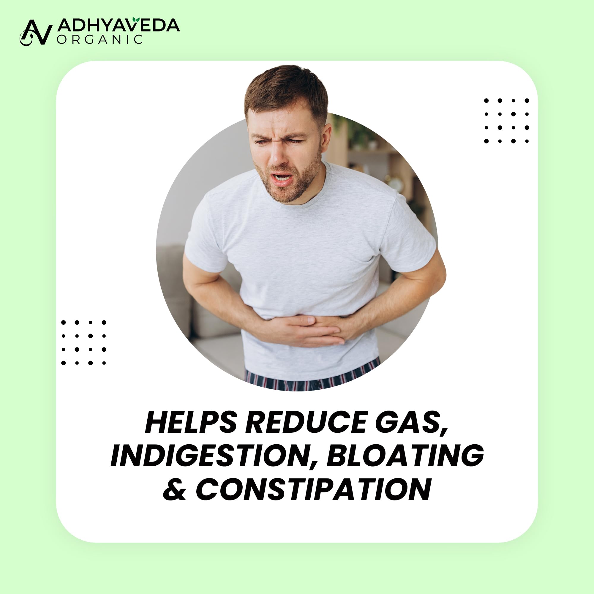 Adhyaveda Digestive Enzyme Capsules for Gut Health & Digestion Support | Papain, Bromelain, Amylase, Protease, Lactase & Cellulase Enzymes | Helps Relieve Bloating, Indigestion & Gas | Vegan, Non-GMO | 60 Capsules — Amazon image 9