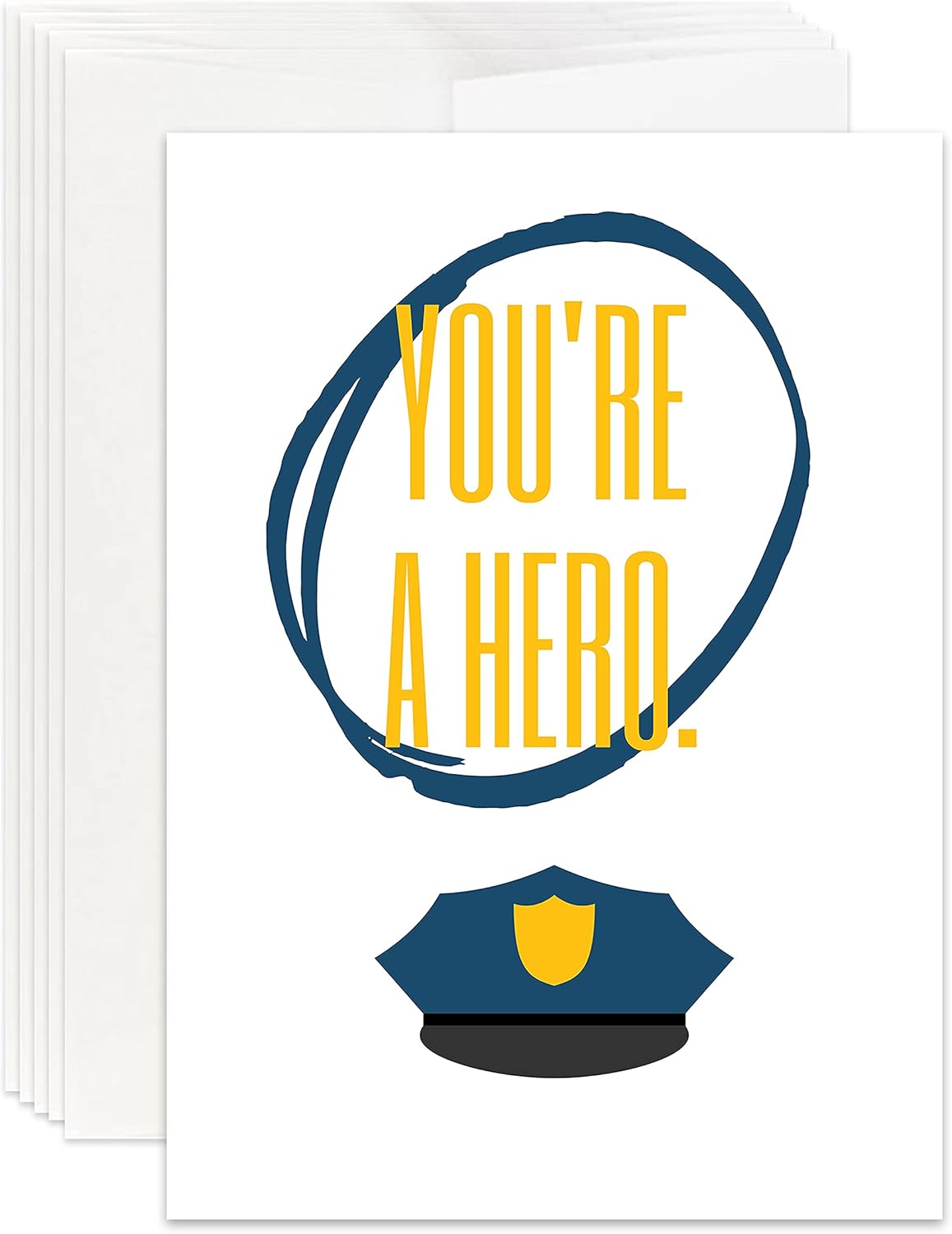 Christian Police Appreciation Card to Thank You Police Appreciation Card for Christian Police Encouragement (Pack of 25)