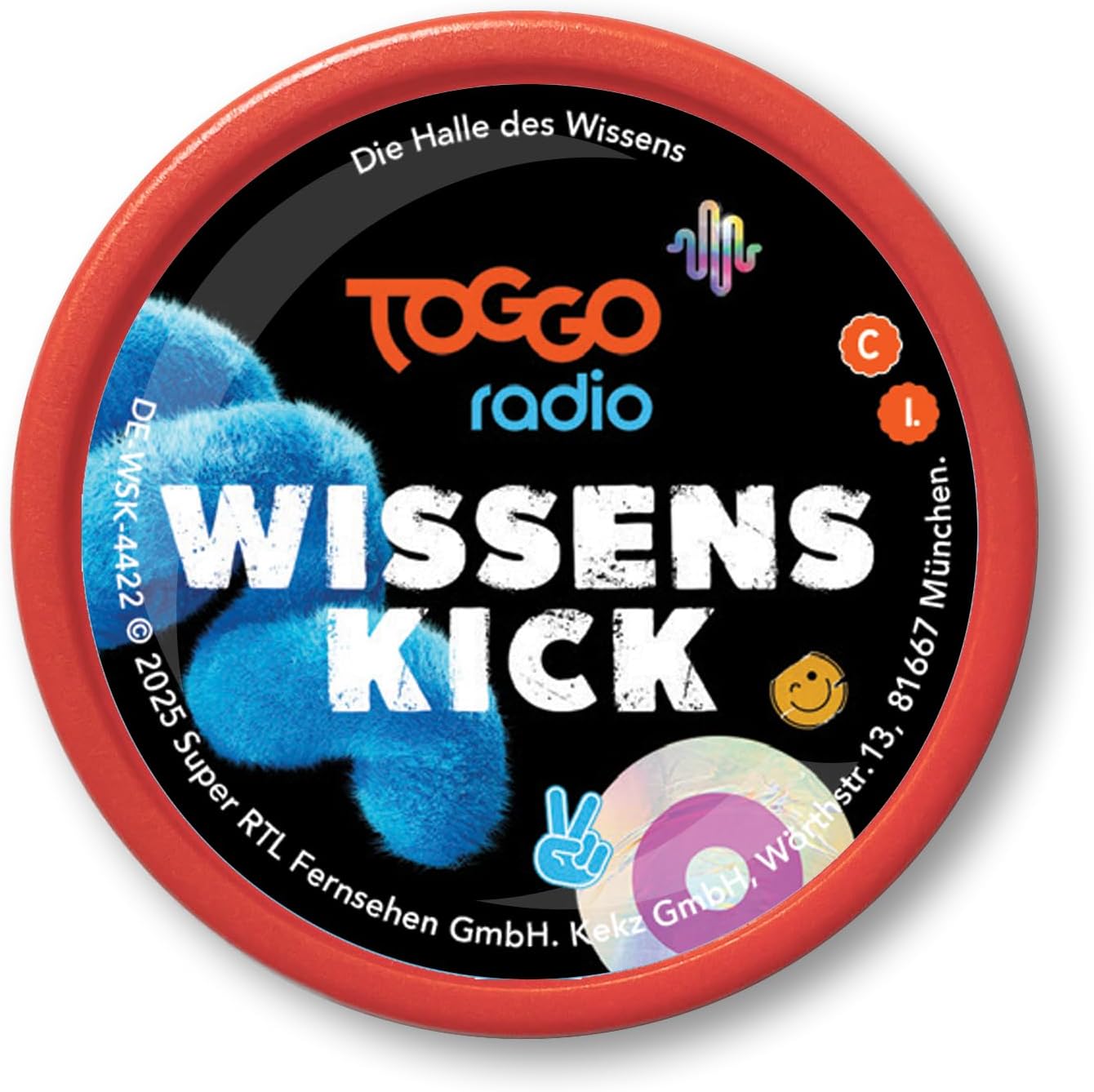 Audio chip for cookie listeners, Toggo Knowledge Kick, Kekz 1: Die Halle des Wissens, radio play for children from 4 years, playing time approx. 45 minutes