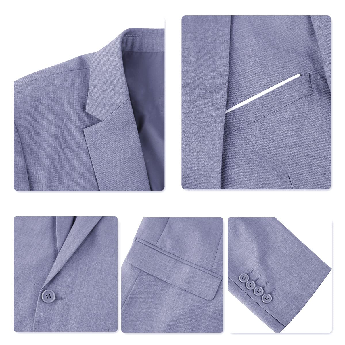 Cloudstyle 2-częściowy garnitur męski, slim fit, krawat, garnitur, biznesowy, marynarka na wesele