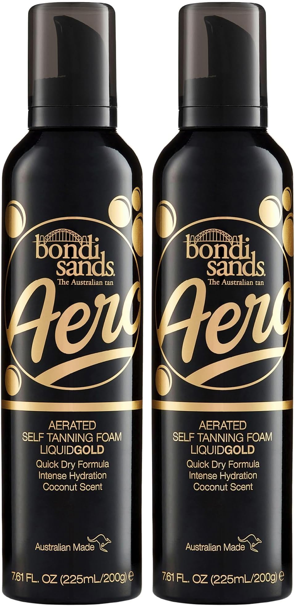 Bondi Sands 225 ml Aero Liquid Gold Tan Autobronzant (Lot de 2)