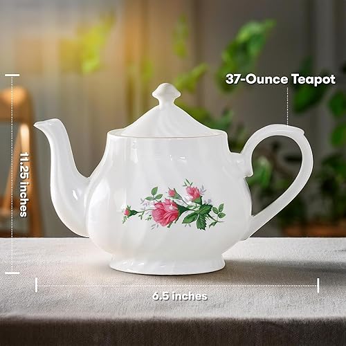 Miniatura 9 de Lynns Paradise Lucinda - Tetera de 37 onzas, juego de 2, morada resistente resistente a las astillas sin plomo ni cadmio apta para congelador a