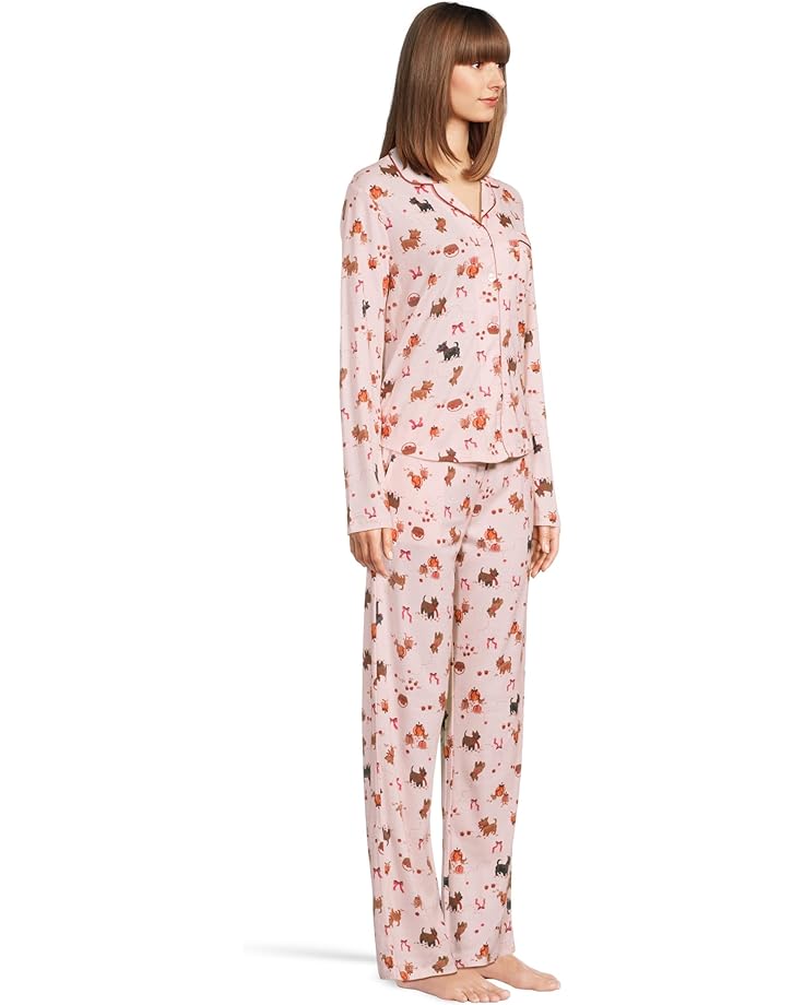 Karen Neuburger Novelty Print Long Sleeve Girlfriend Pajama Set - #2 of 4