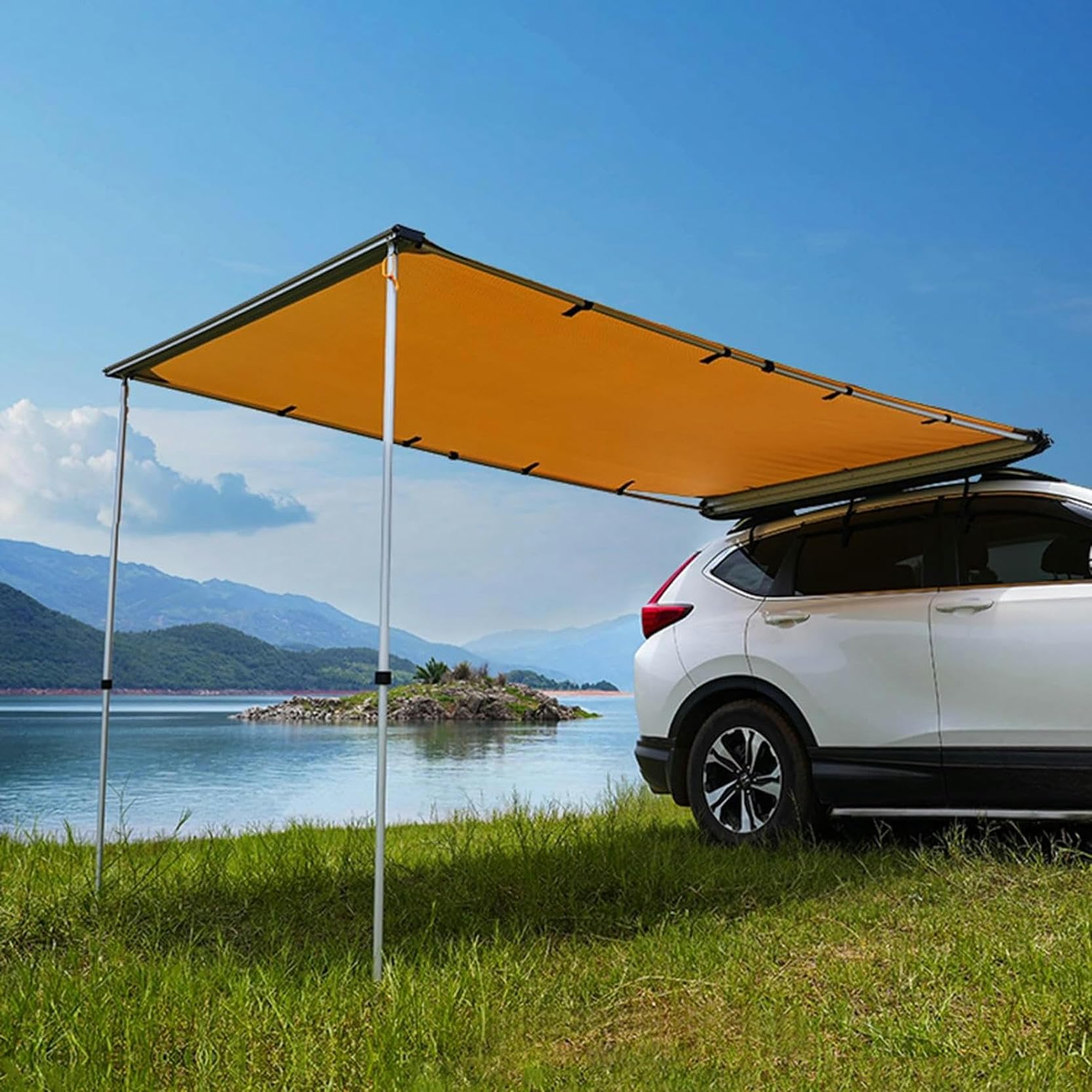 Auvent de véhicule rétractable amovible pour créer de l'ombre en SUV
